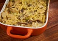 Tetrazzini is an American dish