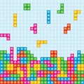 Tetris game box colorfull vector