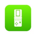 Tetris icon digital green