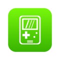 Tetris icon digital green