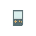 Tetris icon, game device. White background. Vector illustration. EPS 10