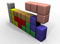 Tetromino Royalty Free Stock Photo
