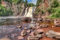 Tettegouche State Park on the North Shore of Lake Superior in Mi