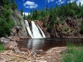 Tettegouche waterfall horizontal orientation Royalty Free Stock Photo