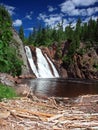 Tettegouche waterfall vertical orientation Royalty Free Stock Photo