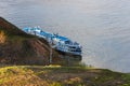 Tetyushi, Tatarstan, Russia - May 2, 2022: Four-deck cruise ship berth Tetyushi city on Volga river Royalty Free Stock Photo