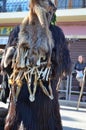 Teulada, Sardinia - 02.18.2018: Traditional masks of Sardinia.