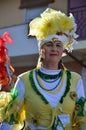 Teulada, Sardinia - 02.18.2018: Traditional masks of Sardinia.