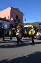 Teulada, Sardinia - 02.18.2018: Traditional masks of Sardinia