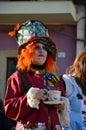 Teulada, Sardinia - 02.18.2018: Traditional masks of Sardinia