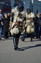 Teulada, Sardinia - 02.18.2018: Traditional masks of Sardinia