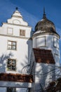 Teutonic castle in Pomerania, Central Europe. A restored monument in Poland.