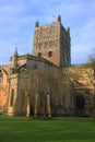 Tewkesbury Abbey, England, Early morning scene. Royalty Free Stock Photo