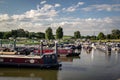 Tewkesbury marina  Goucestershire on a beautiful summer afternoon Royalty Free Stock Photo