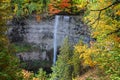 Tews Falls in Hamilton, Ontario autumn scene. Royalty Free Stock Photo