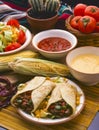 Tex Mex Food. Burritos. Royalty Free Stock Photo