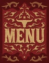 Tex Mex vector Restaurant menu design