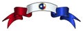 Texan Flag Icon Satin Ribbon Royalty Free Stock Photo