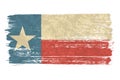 Texan flag with a vintage and old look. Lone star state flag. Texas grunge flag with a texture. Symbol of the Royalty Free Stock Photo