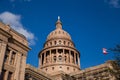 Texas Capitol Building with Flags Royalty Free Stock Photo