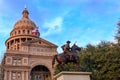 Texas Capitol Building with Ranger Statue