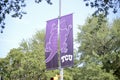 Texas Christian University Banner, Fort Worth, Texas
