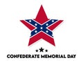Texas Confederate Memorial Day with white background
