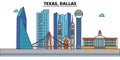 Texas, Dallas.City skyline Royalty Free Stock Photo