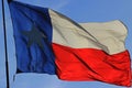 Texas Flag in full sunlight Royalty Free Stock Photo