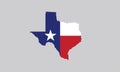 Texas flag state map Royalty Free Stock Photo
