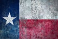 Texas Flag painted on a Wall Royalty Free Stock Photo