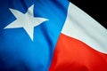 Texas flag waving in the wind on Independence Day in America Royalty Free Stock Photo