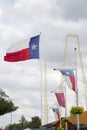 Texas Flags at State Fair Texas Royalty Free Stock Photo