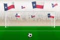 Texas football team fans with flags of Texas cheering on stadium, penalty kick concept in a soccer match Royalty Free Stock Photo