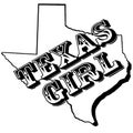 Texas Girl design on Texas state outline