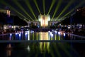 Nice Texas hall of state and esplanade lit up