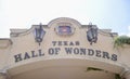 Texas Hall of Wonders Marquee at the Fort Worth Zoo, Fort Worth, Texas