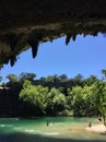 Texas hill country watering hole. Royalty Free Stock Photo