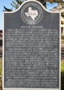 Texas Historical Survey Committee information plaque for Austin College in Sherman, Texas.