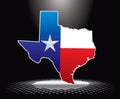 Texas icon under spotlight Royalty Free Stock Photo