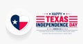 Texas Independence Day background with Texas flag. Texas Independence Day Freedom holiday i Royalty Free Stock Photo