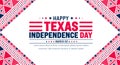 Texas Independence Day background with Texas flag. Texas Independence Day Freedom holiday i Royalty Free Stock Photo