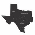 Texas isolated map