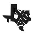 Texas Lettering Print Logo State Vector Emblem