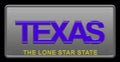 Texas License Plate illustration Royalty Free Stock Photo