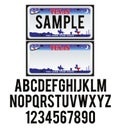 Texas License Plate Royalty Free Stock Photo