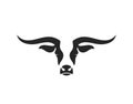 Texas longhorn bull. Logo. Symbol of New Year 2021