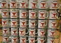 Texas Longhorns cups Royalty Free Stock Photo