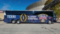 Texas Longhorns football team bus