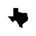 Texas map icon isolated on white background. Texas map icon. Texas symbol Royalty Free Stock Photo
